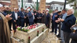 برگزاری نخستین سالگرد خاکسپاری شهید گمنام در نفت و گاز مارون